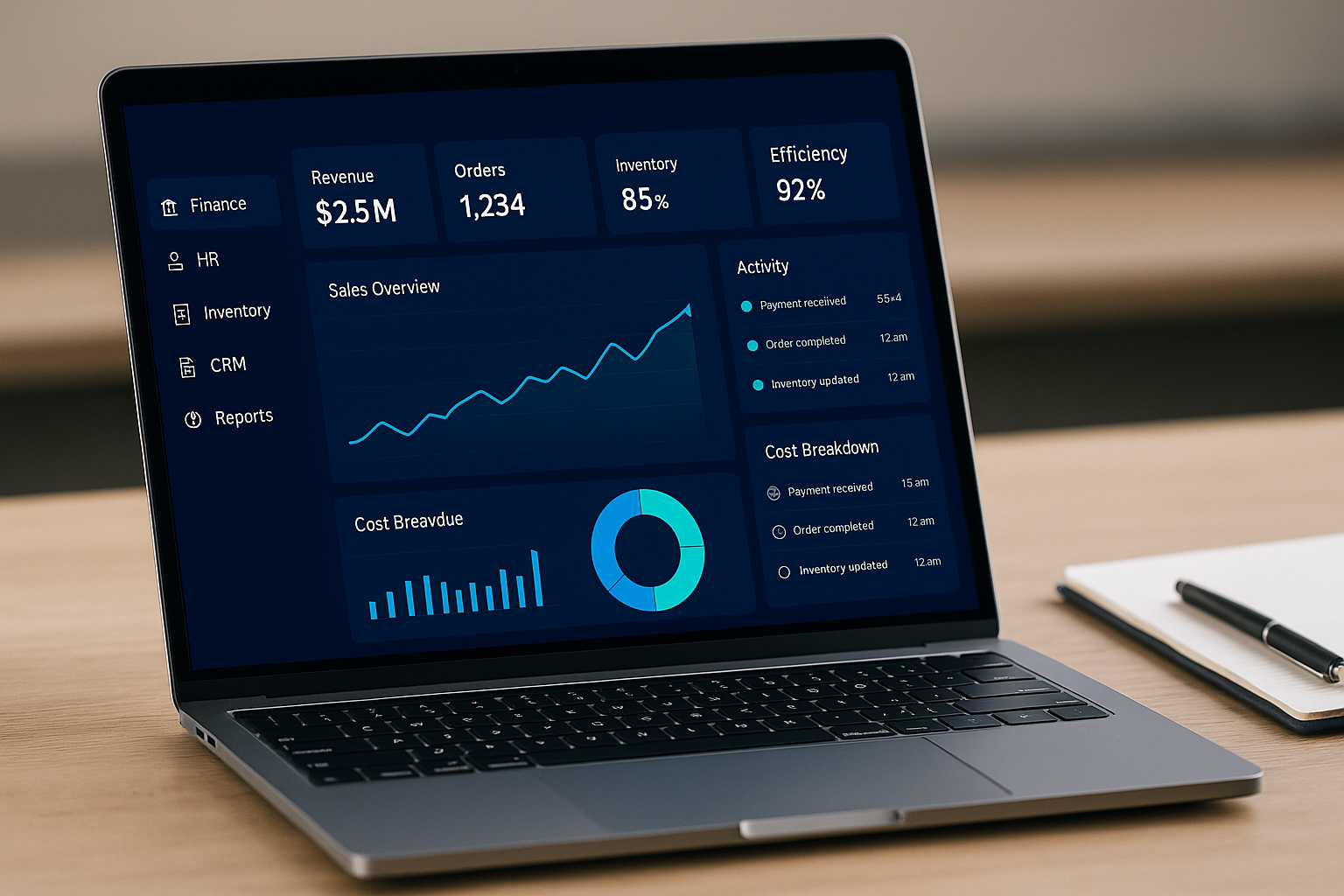 ERP System Dashboard